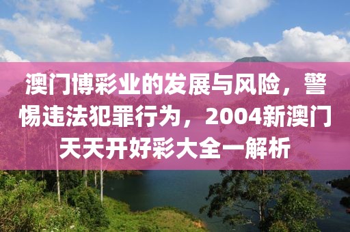 澳门博彩业的发展与风险，警惕违法犯罪行为，2004新澳门天天开好彩大全一解析