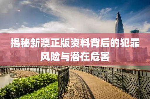 揭秘新澳正版资料背后的犯罪风险与潜在危害