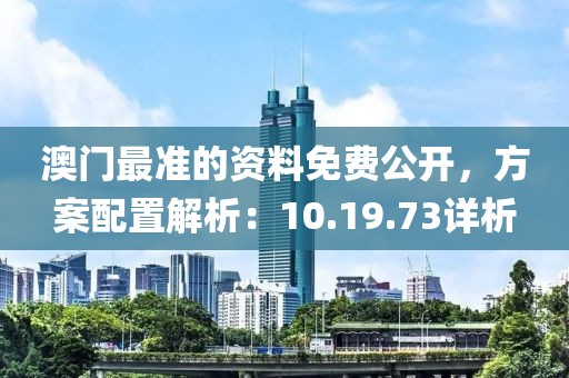 澳门最准的资料免费公开，方案配置解析：10.19.73详析