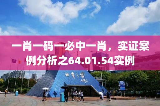 一肖一码一必中一肖，实证案例分析之64.01.54实例