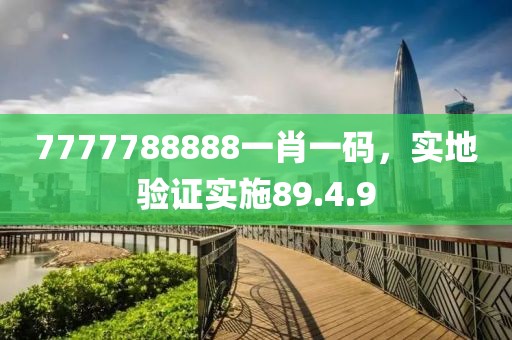 7777788888一肖一码，实地验证实施89.4.9