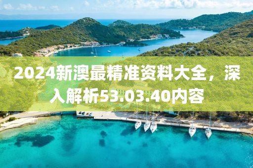 2024新澳最精准资料大全，深入解析53.03.40内容