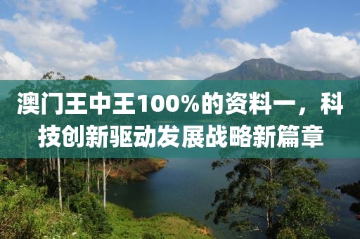 澳门王中王100%的资料一，科技创新驱动发展战略新篇章