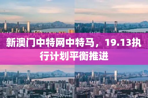 新澳门中特网中特马，19.13执行计划平衡推进