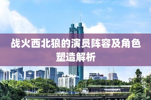 战火西北狼的演员阵容及角色塑造解析