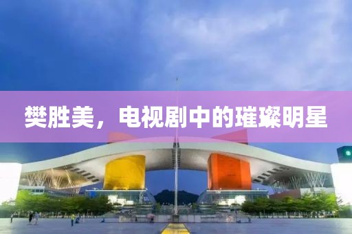 樊胜美，电视剧中的璀璨明星