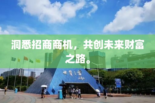 洞悉招商商机，共创未来财富之路。