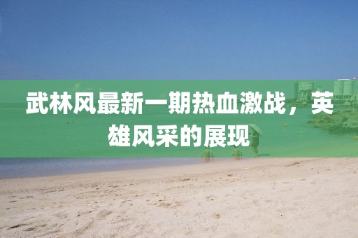 武林风最新一期热血激战，英雄风采的展现