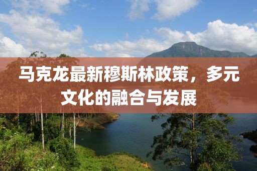 马克龙最新穆斯林政策，多元文化的融合与发展