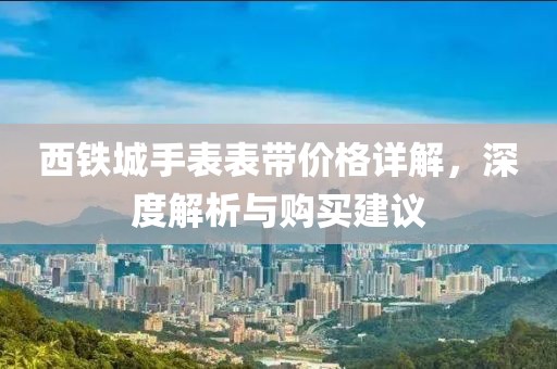 西铁城手表表带价格详解，深度解析与购买建议
