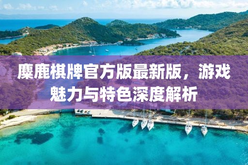 麋鹿棋牌官方版最新版，游戏魅力与特色深度解析