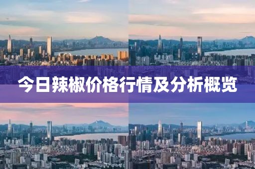 今日辣椒价格行情及分析概览