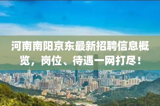 河南南阳京东最新招聘信息概览，岗位、待遇一网打尽！