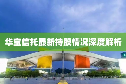 华宝信托最新持股情况深度解析
